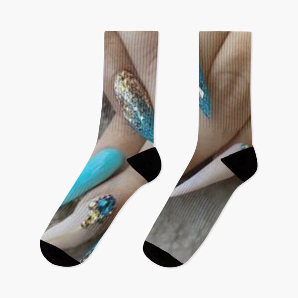 Item preview, Beautiful blue nails designs. designed and sold by Lan thi Nguyen.