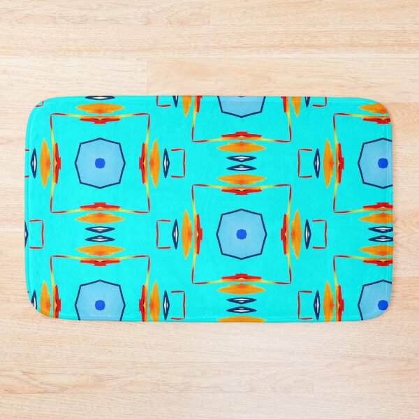 Item preview, Bright Blue Abstract Pattern designed and sold by House of Hartz by: Dominique11.