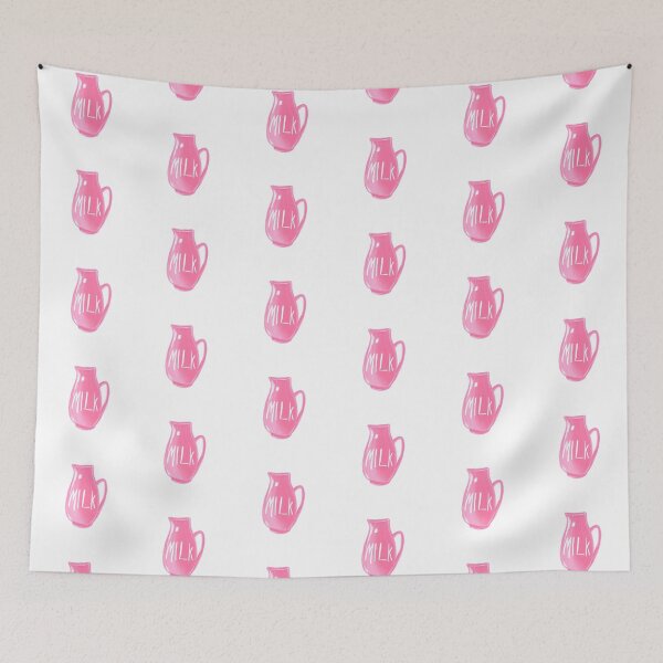 Item preview, Pink jug with milk designed and sold by TalyaMint.
