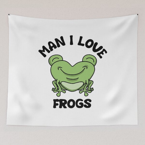 Item preview, Man I Love Frogs Cute Frogs Love Frogs Patterns designed and sold by Howpot.