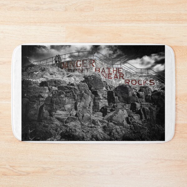 Item preview, Portstewart - Danger Don't Bathe Near Rocks designed and sold by Nigel R Bell Photography.