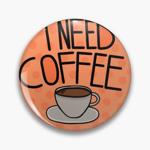 Item preview, I Need Coffee Orange Color, Minimalistic And Simple designed and sold by Barolina.
