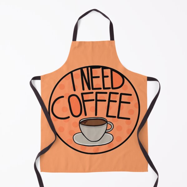 Item preview, I Need Coffee Orange Color, Minimalistic And Simple designed and sold by Barolina.