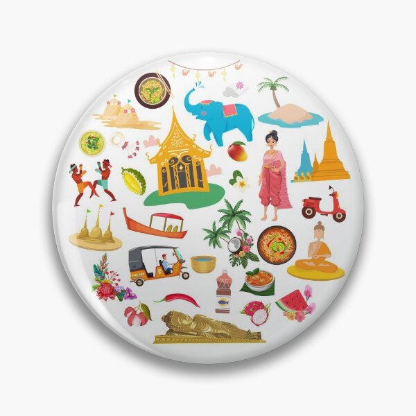 Item preview, Thailand Travel Icons designed and sold by FancyPlanet.