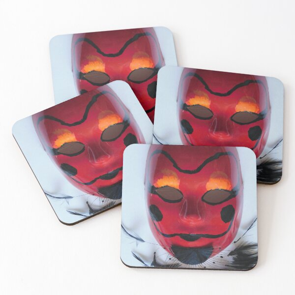 Item preview, Painted Red Mask with Flaming Eyelashes designed and sold by Stybz.