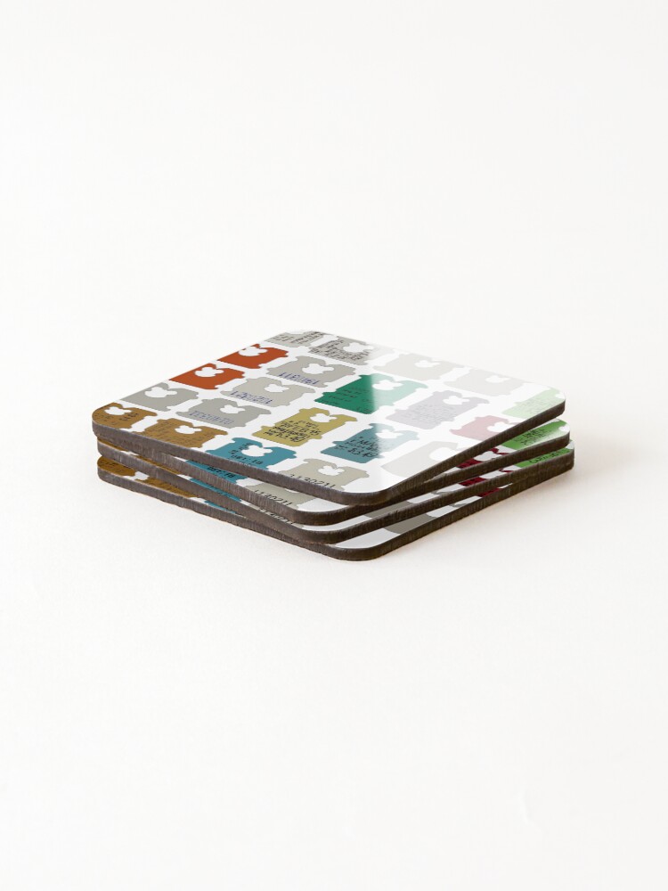 Thumbnail 4 of 5, Coasters (Set of 4), Bread Clips designed and sold by eelregularity.