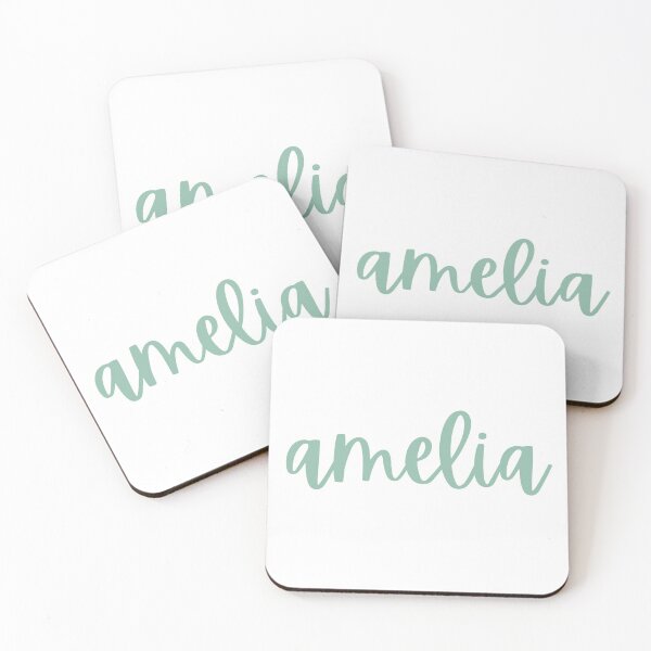 Artikelvorschau, Amelia Name – Sage Green entworfen und verkauft von moxsto.
