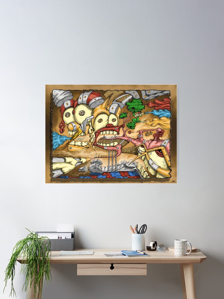 Thumbnail 2 of 3, Poster, The disintegration of being designed and sold by HilpArt.