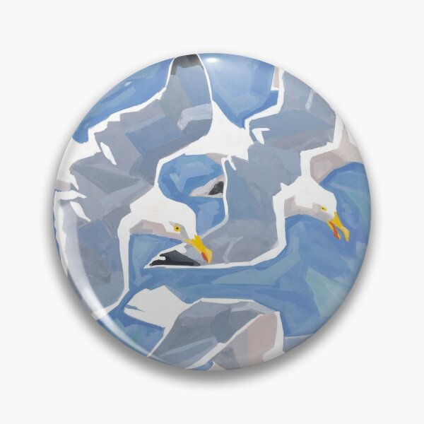 Item preview, Seagulls in the blue sky designed and sold by SEEMUELLER.