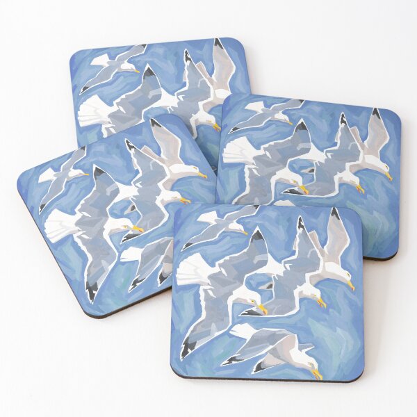 Item preview, Seagulls in the blue sky designed and sold by SEEMUELLER.