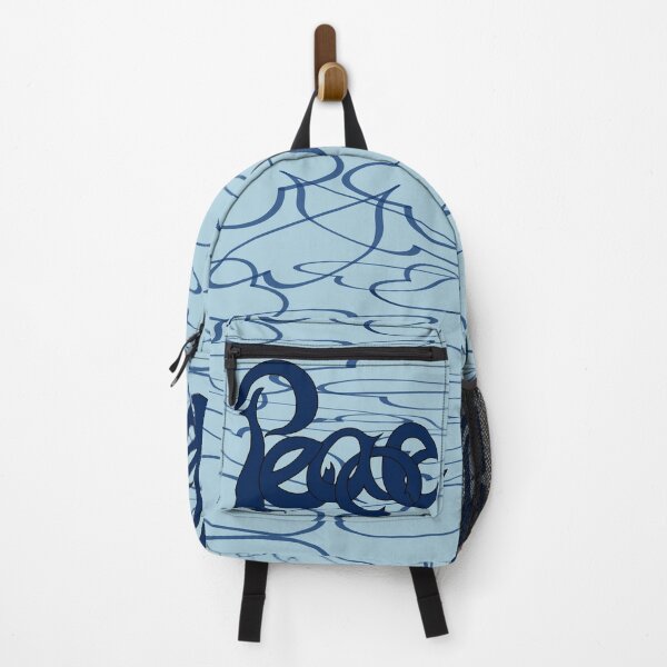 Item preview, Peace Calligraffiti Hippie Loveheart - Navy designed and sold by PATRICIA CASTILLA PEREZ.