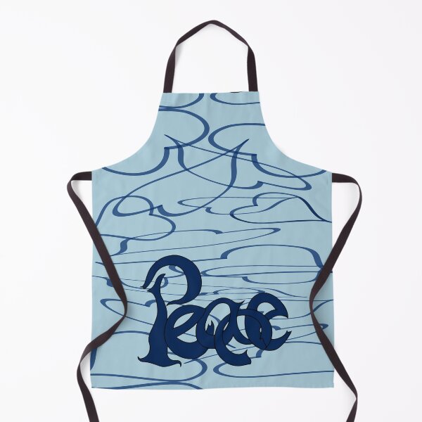 Item preview, Peace Calligraffiti Hippie Loveheart - Navy designed and sold by PATRICIA CASTILLA PEREZ.