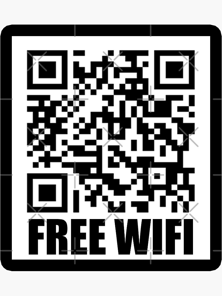 Rick Roll Prank QR Code Wi-Fi Sign