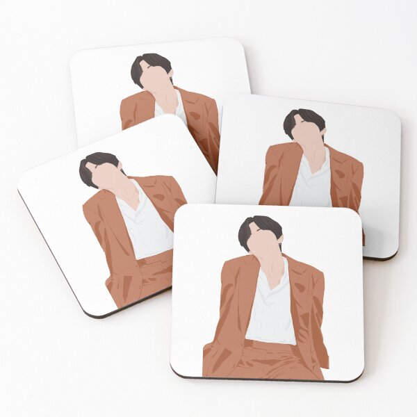 Item preview, Taehyung V 태형 BTS Brown Suit Photoshoot Art designed and sold by WPrintMPalette.