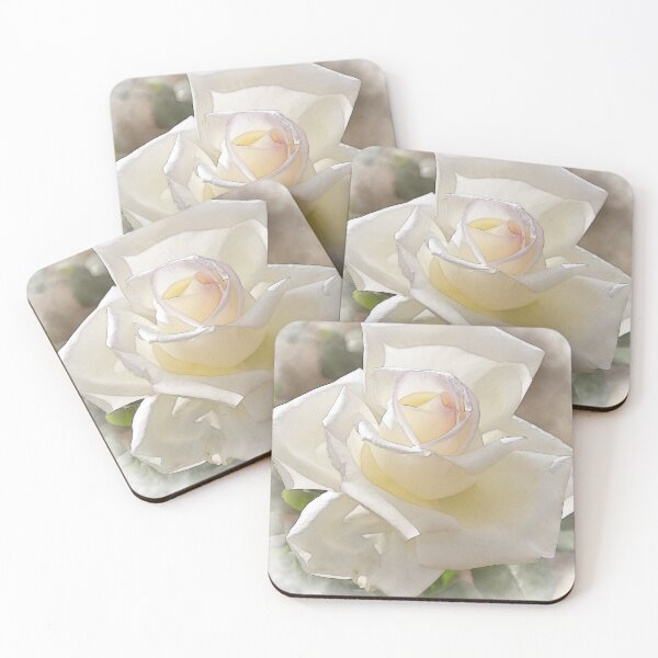 Item preview, White Rose Bloom In Watercolor designed and sold by KirtTisdale.