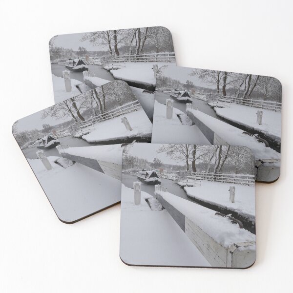 Item preview, KABFA Designs and Volksbolts, snow and ice,  Coventry Canal, Towpath,Trees, locks, gates designed and sold by KABFA Designs.
