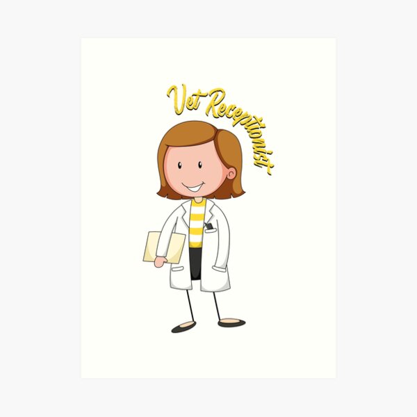 Vet Receptionist Art Print