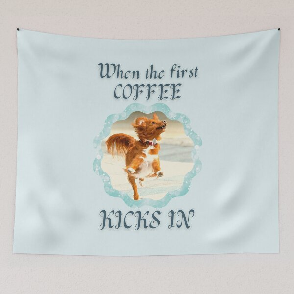 Item preview, When the First Coffee Kicks In designed and sold by CassieNash.