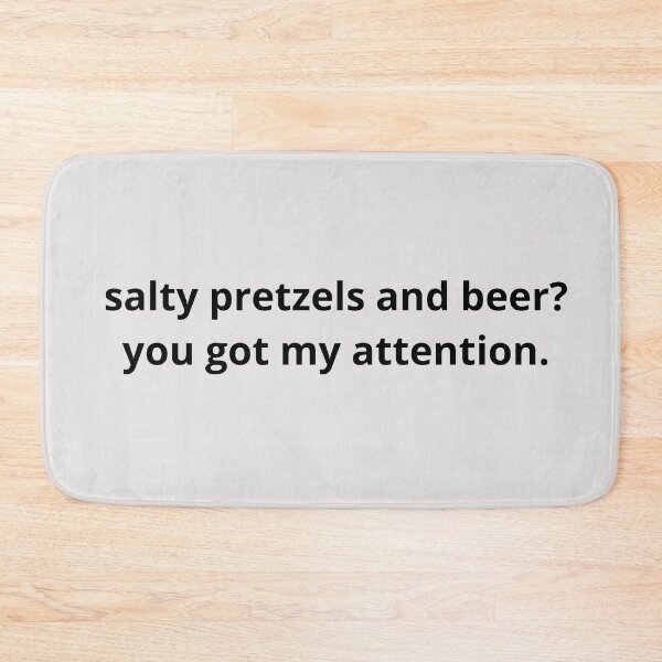 Item preview, I'm Here for The Snacks Salty Pretzels and Beer designed and sold by Schka.