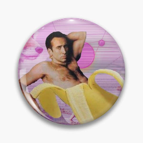 Item preview, Nicholas Cage Banana Vaporwave designed and sold by Todokete.