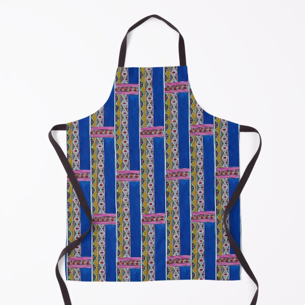 Item preview, Madhubani Blue Border designed and sold by with-anugraha.