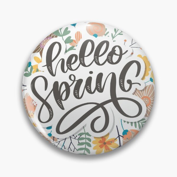 Item preview, Hello Spring - Hand drawn inspiration quote designed and sold by K-Boutiques.