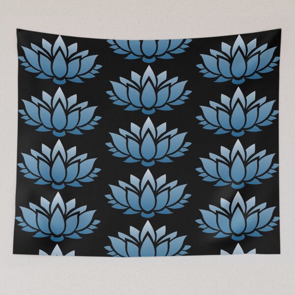 Item preview, Spring Lotus Flower In Ice Blue Hue designed and sold by RosieSunflower.