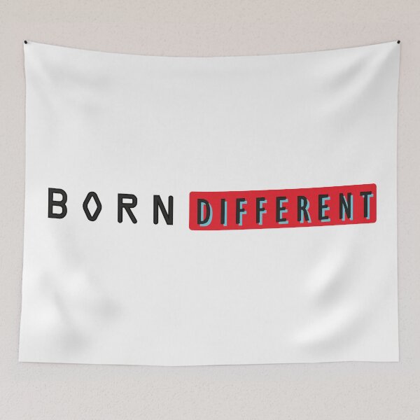 Item preview, Born Different Typography Design designed and sold by WeStarDust.