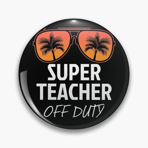 Item preview, Super Teacher Off Duty Sunglasses Beach Sunset Summer Break designed and sold by liftdesign.