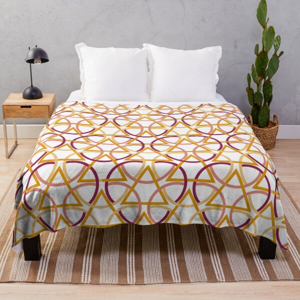 Item preview, Pink Wine and Yellow Interlocked Pattern designed and sold by Dreamakerstudio.