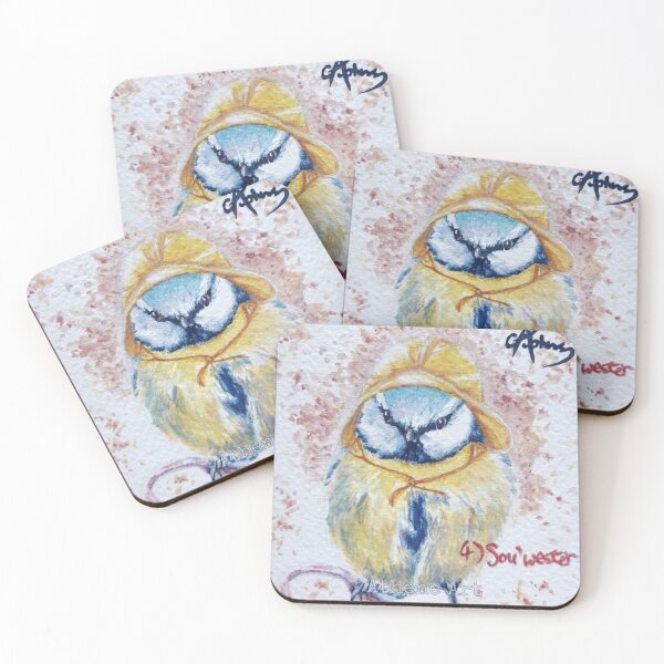 Item preview, Watercolour Blue Tit Bird Painting designed and sold by athene-art.