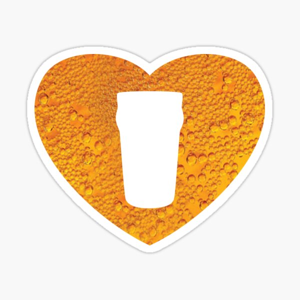 Beer Heart Sticker