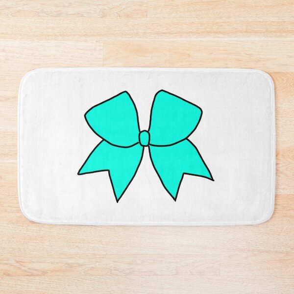 Item preview, Cyan Blue Teal Cheer Bow designed and sold by kenzieestickers.