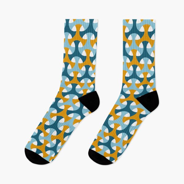 Item preview, Blue and Yellow Interlocking Pattern designed and sold by Dreamakerstudio.