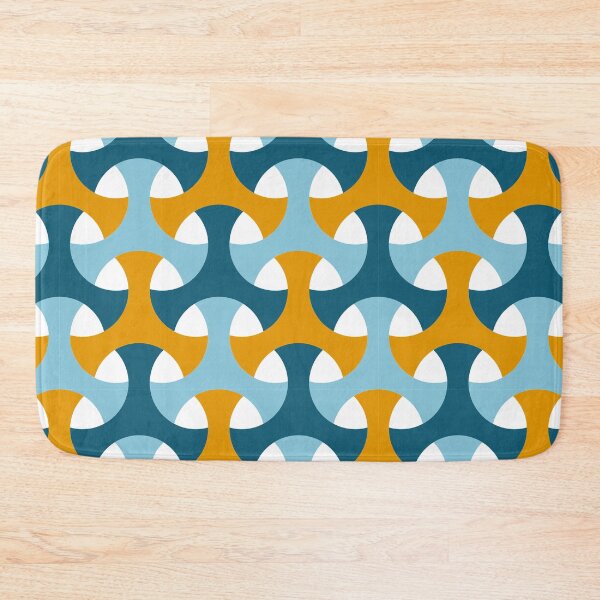 Item preview, Blue and Yellow Interlocking Pattern designed and sold by Dreamakerstudio.