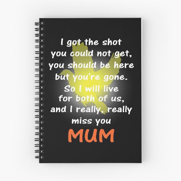 Item preview, I miss you mum white text designed and sold by StencilMyst ..