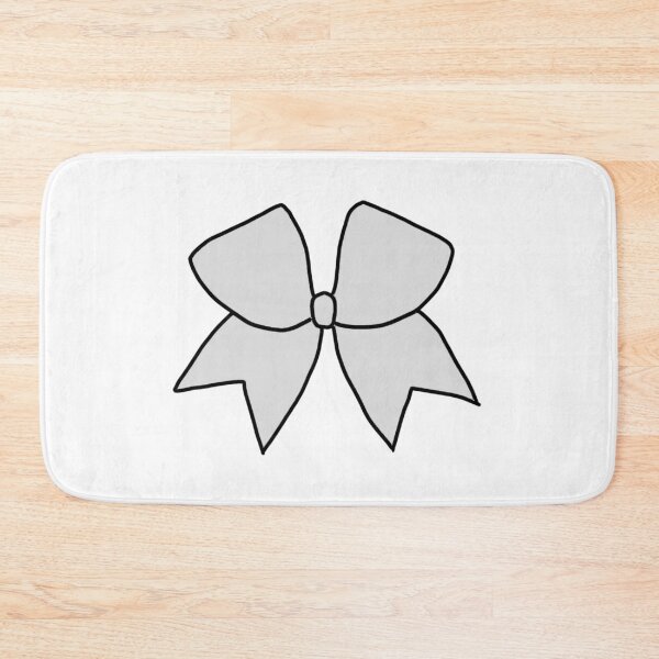 Item preview, Light Grey Gray Cheer Bow designed and sold by kenzieestickers.