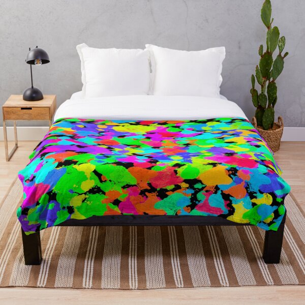 Item preview, Rainbow Spot Design on Black Background designed and sold by EclecticPaintin.