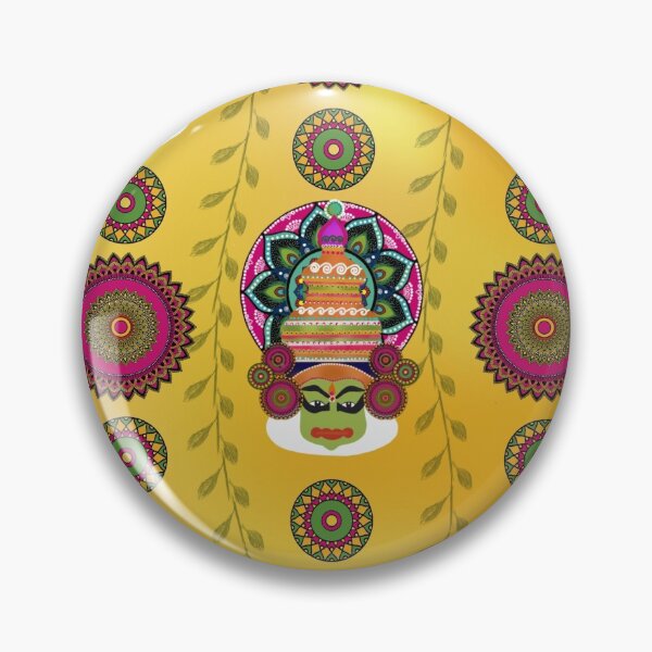 Item preview, Indian Folk Art Kathakali Pattern by ThatCrazyDoodler designed and sold by thtcrazydoodler.
