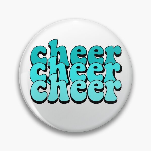 Item preview, Teal Blue Cheer Quote designed and sold by kenzieestickers.