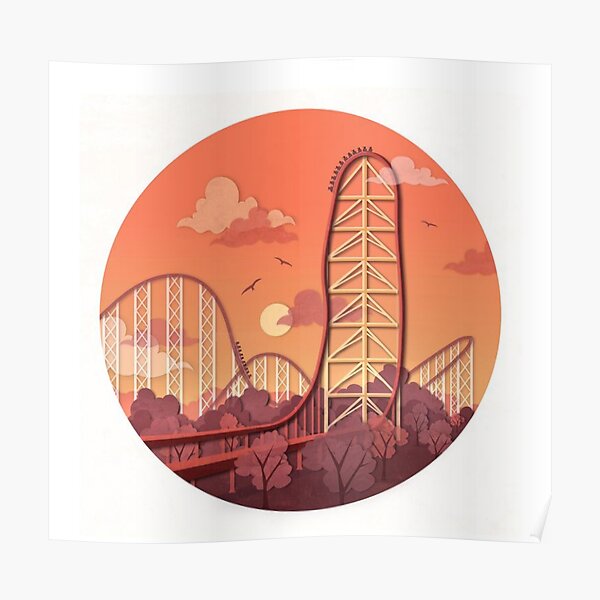 Tycoon Posters Redbubble - how to ride a roller coaster in roblox bunnies island