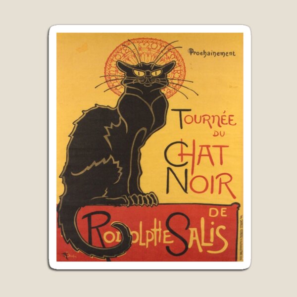 Aperçu de l'œuvre La tournée du chat noir de Rodolphe Salis créée et vendue par yeodesign  ⭐⭐⭐⭐⭐.