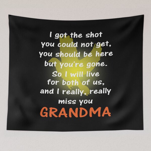 Item preview, I miss you grandma white text designed and sold by StencilMyst ..