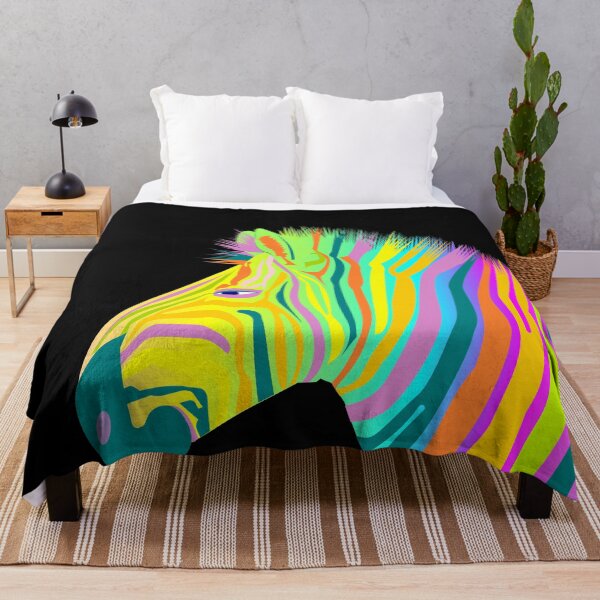 Item preview, Colorful zebra BooPooBeeDoo designed and sold by BooPooBeeDooArt.