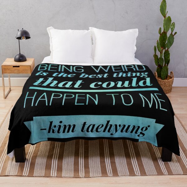 Item preview, kim taeyung quote kpop blue designed and sold by THB designs.
