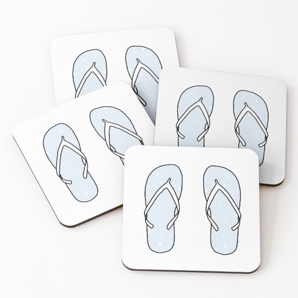 Item preview, Pastel Blue Flip Flop Sticker Pack designed and sold by kenzieestickers.