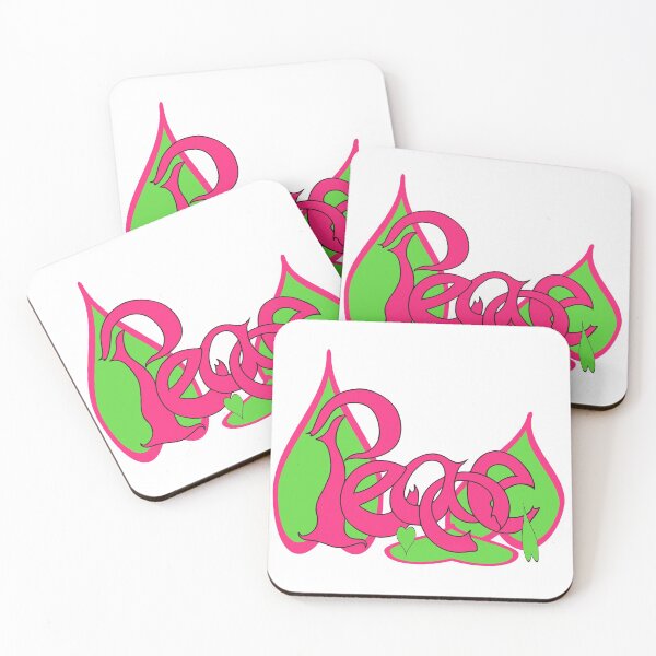 Item preview, Peace Calligraffiti Hippie Loveheart - Hot Pink designed and sold by PATRICIA CASTILLA PEREZ.