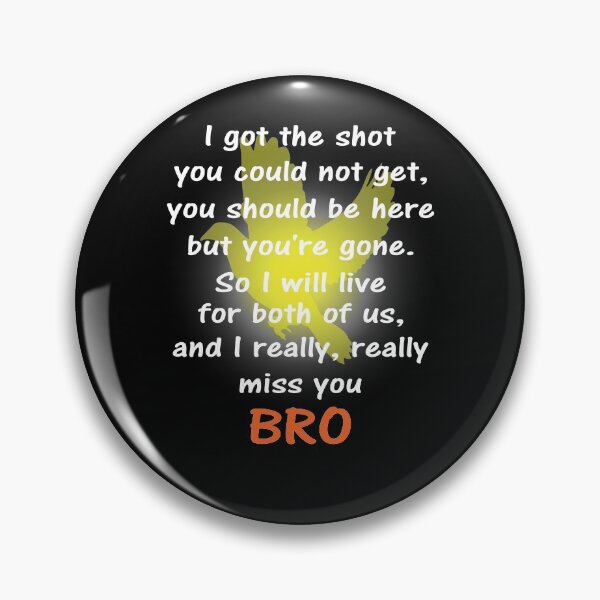 Item preview, I miss you bro white text designed and sold by StencilMyst ..
