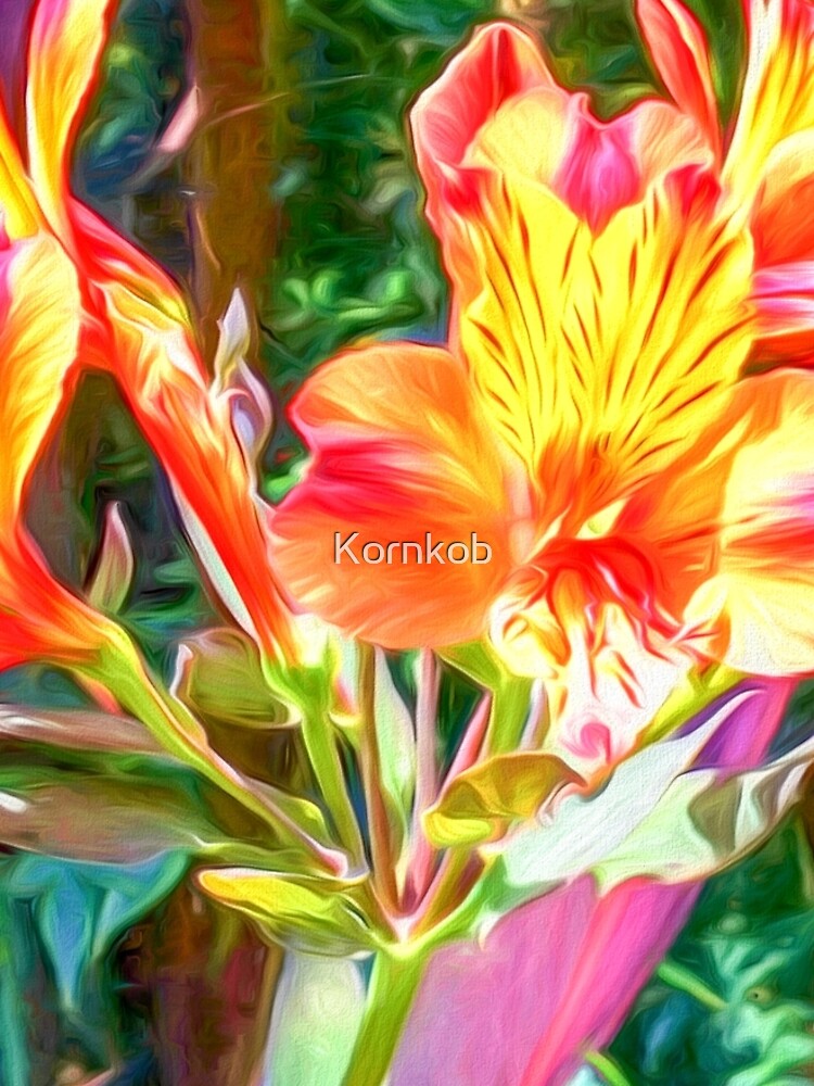 Alstroemeria Peruvian Lily Flowers by JohnCorney