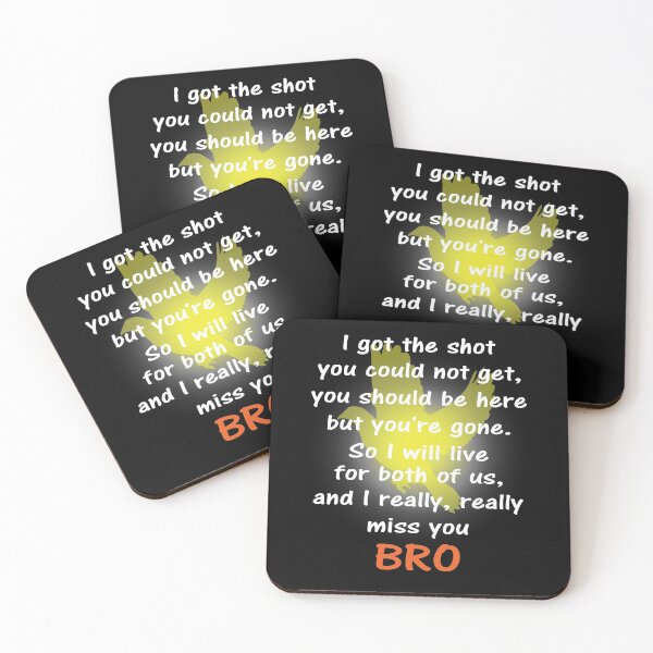 Item preview, I miss you bro white text designed and sold by StencilMyst ..